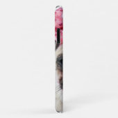 Pug met roze romp Case-Mate iPhone case (Achterkant/rechts)