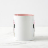 Pug met roze romp mok (Midden)