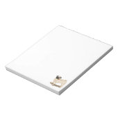 Pug met Rozen die omhoog houden Notitieblok (Linkerzijde)