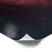 Pug met Sinterklaas Feestelijke Kerstmis Perfect Poster (Hoek)