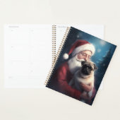 Pug met Sinterklaas Feestelijke Kerstmis Planner (Display)