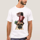 Pug met Steampunk Style Top Hat (Voorkant)