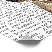 Pug met Steampunk Style Top Hat Poster (Hoek)