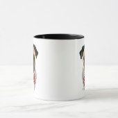 Pug met Stropdas met rode potten Mok (Midden)