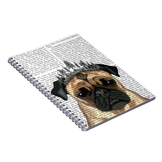 Pug met Tiara Notitieboek (Rechterzijde)