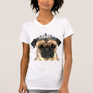 Pug met Tiara T-shirt