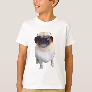 Pug met zonnebril t-shirt
