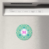 Pug Modern Patroon / Mopsmuster Magneet (Insitu (Vaatwasser))