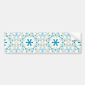 Pug Modern Pattern/Mopsmuster Bumpersticker (Voorkant)
