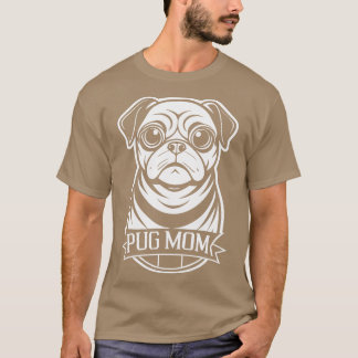 pug moeder cute kleine puppy t-shirt