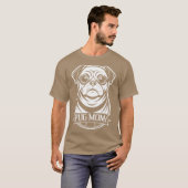 pug moeder cute kleine puppy t-shirt (Voorkant volledig)
