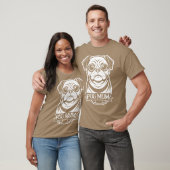 pug moeder cute kleine puppy t-shirt (Unisex)
