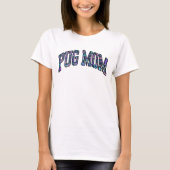Pug Moeder - kleurrijk dier luipaard T-shirt (Voorkant)