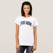 Pug Moeder - kleurrijk dier luipaard T-shirt (Voorkant volledig)