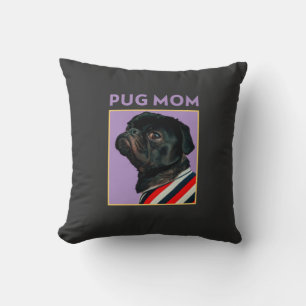 Pug Moeder Kussen