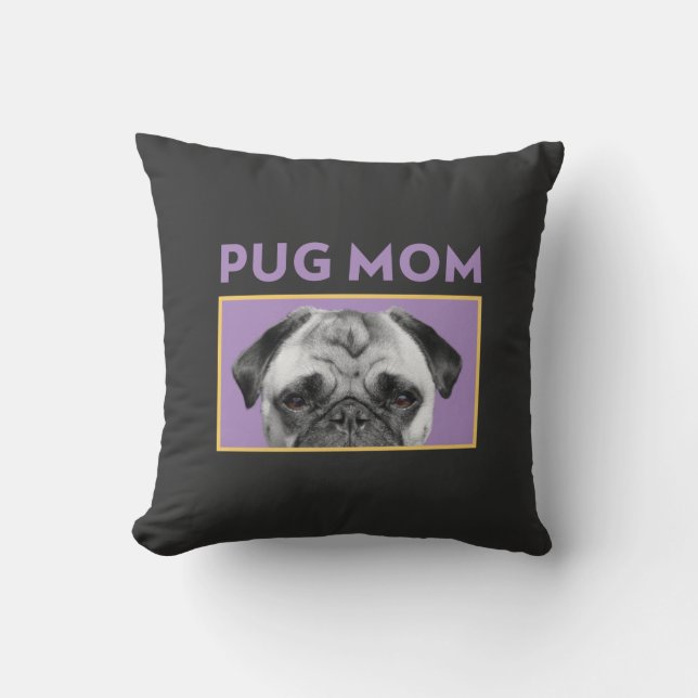 Pug Moeder  Kussen (Voorkant)
