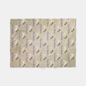 Pug Moeder Patroon Aarde Achtergrond Fleece Deken (Voorkant (Horizontaal))