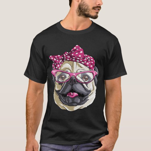Pug Moeder T-shirt (Voorkant)