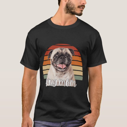 Pug Moeder T-shirt (Voorkant)