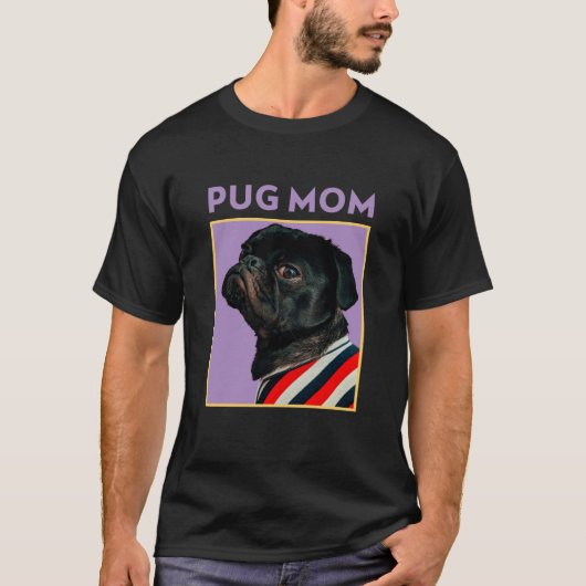 Pug Moeder T-shirt (Voorkant)