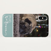 Pug Moeder Voeg een foto van je hond toe Case-Mate iPhone Case (Achterkant (horizontaal))