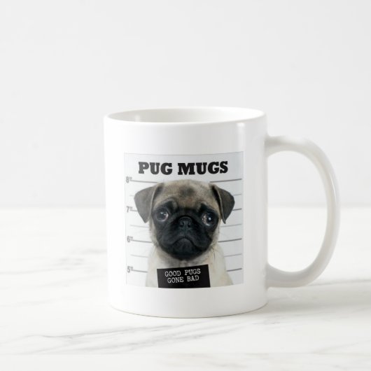 Pug Mok, Good Pugs Gone Bad Koffiemok (Rechts)