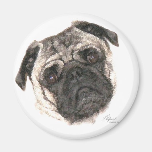 Pug Mok Magnet (Voorkant)