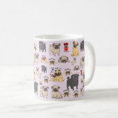 Pug Mok Pug Coffee Mok Beste cadeau voor opdrachtg (Voorkant rechts)