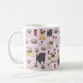 Pug Mok Pug Coffee Mok Beste cadeau voor opdrachtg (Links)