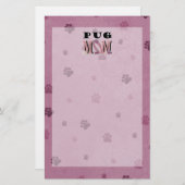 Pug MOM Briefpapier (Voorkant / Achterkant)