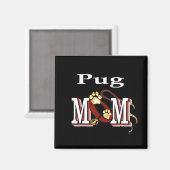 Pug MOM-cadeaus Magneet (Voorkant / Achterkant)