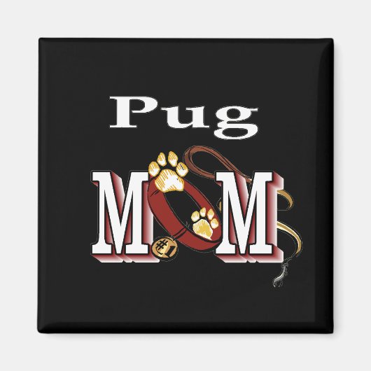 Pug MOM-cadeaus Magneet (Voorkant)