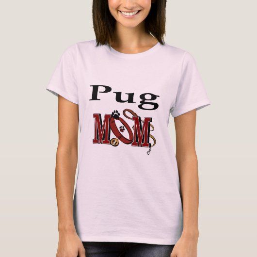 Pug MOM-cadeaus T-shirt (Voorkant)
