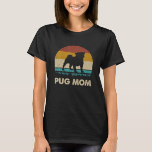 Pug Mom Gift Voor Vrouwen Grappig Pug Dog T-shirt