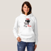 Pug Mom Hoodie (Voorkant volledig)