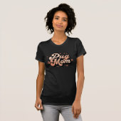Pug Mom Retro T-shirt (Voorkant volledig)