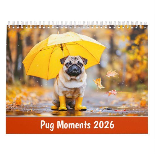 Pug Moments 2026 – A Year of Charm & Whiskers Kalender (Hoes)
