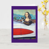 Pug & Mona Lisa in Corvette Kaarten (Gele Bloem)