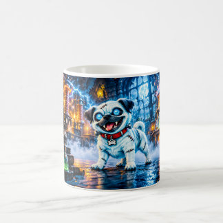 Pug Monster in Griezige Laboratorium Scene Koffiemok