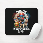 Pug Moon Independence Day Pug Muismat (Met muis)