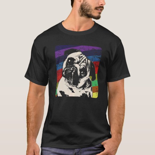 Pug Mops Carlin Hondenras 10 T-shirt (Voorkant)