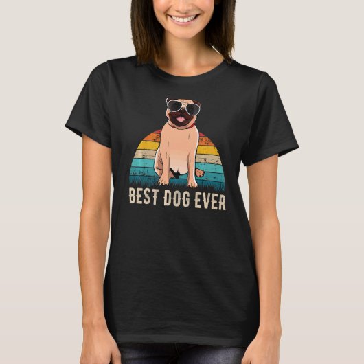 Pug Mops Carlin Hondenras 11 T-shirt (Voorkant)