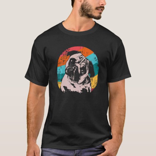 Pug Mops Carlin Hondenras 11 T-shirt (Voorkant)