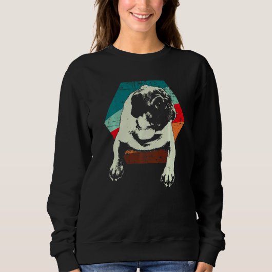 Pug Mops Carlin Hondenras 22 Trui (Voorkant)