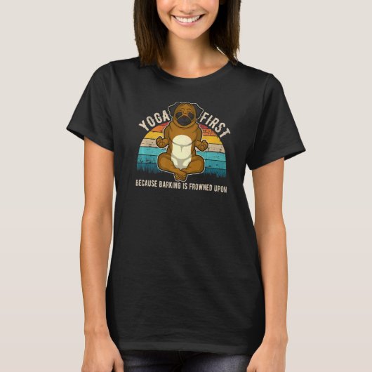 Pug Mops Carlin Hondenras 36 T-shirt (Voorkant)