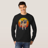 Pug Mops Carlin Hondenras 37 T-shirt (Voorkant volledig)