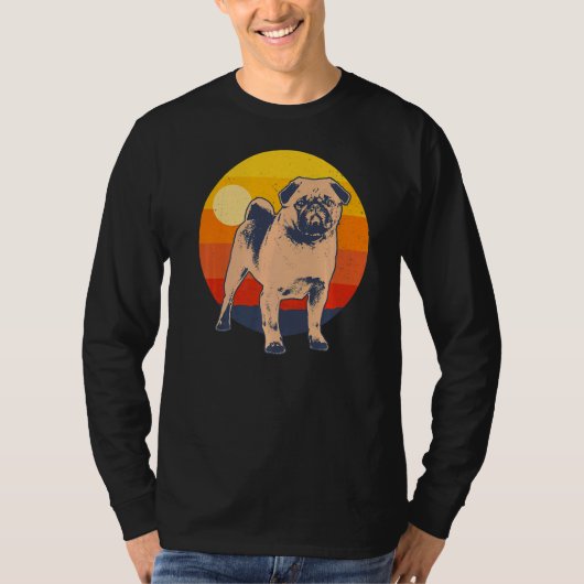 Pug Mops Carlin Hondenras 37 T-shirt (Voorkant)