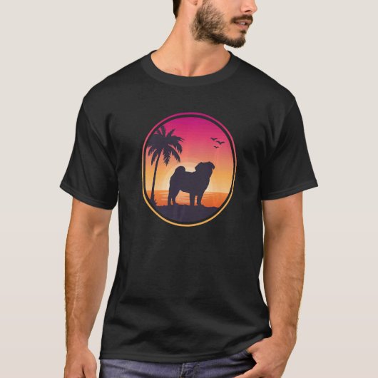 Pug Mops Carlin Hondenras 38 T-shirt (Voorkant)