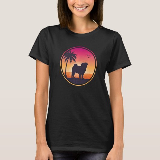 Pug Mops Carlin Hondenras 38 T-shirt (Voorkant)