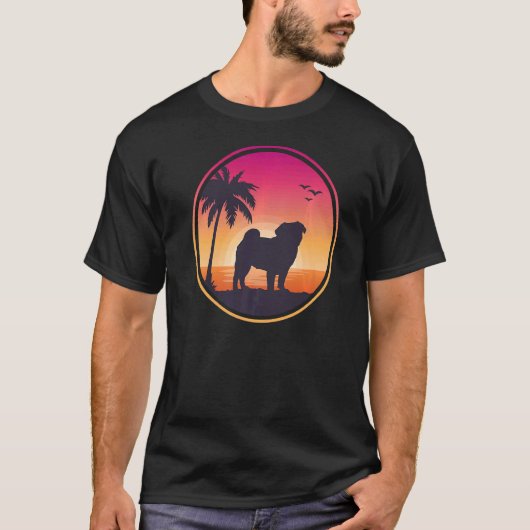 Pug Mops Carlin Hondenras 38 T-shirt (Voorkant)